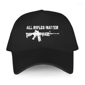 Ball Caps Katoen Unisex Verstelbare Baseball Cap OS Down Lime - All Rifles Matter Zwart AR-15 Tactical Gun Zomer Modemerk Hoed