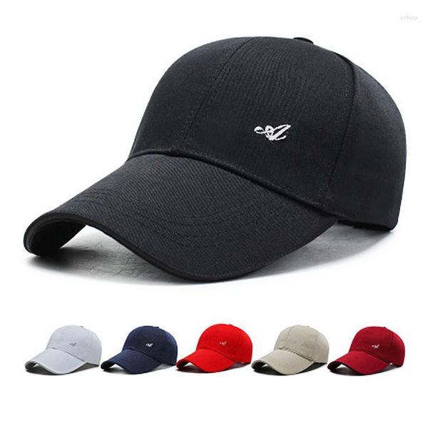 Gorras de béisbol de algodón para mujer y hombre, visera curvada, tablero de luz, gorra de béisbol de Color sólido, deportes ajustables para exteriores