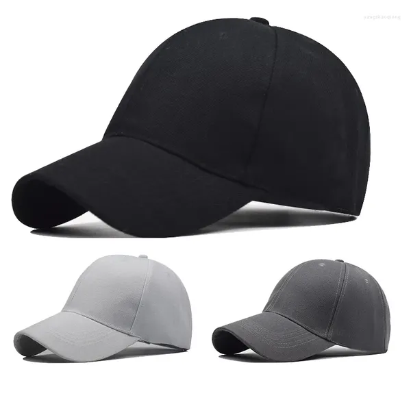 Casquettes de balle Couple été couleur unie casquette de Baseball mode avant-toit incurvé chapeaux de soleil Sports de plein air visière décontracté chapeau à visière 22