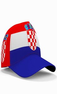 Ball Caps Croatie Baseball Capuchier Nom de nom personnalisé équipe hr chapeau hrv country voyage Croate Nation Hrvatska Republic Flag Headgear6803310