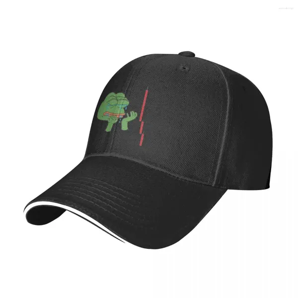 Ball Caps Cry Pepe Baseball Cap mignon grenouille unisexe hommes Imprimé camionneur Summer Élégant Hippie