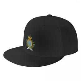 Ball Caps Custom Case of Arms San Marino Baseball Cap Men Femmes Flat Snapback Hip Hop Hat Sports