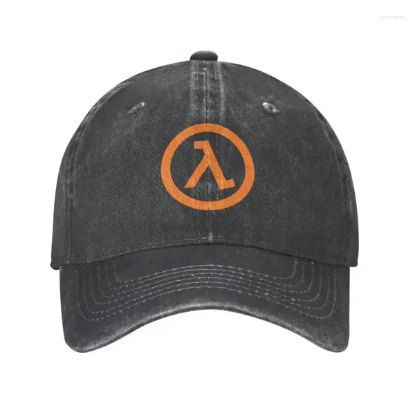 Gorras de bola Juego de algodón personalizado Half Life Lambda Logo Gorra de béisbol Hombres al aire libre Ajustable Papá Sombrero Verano