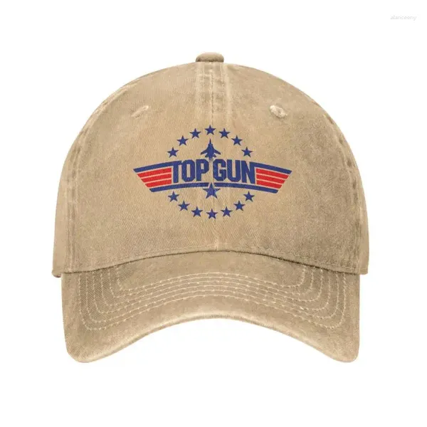 Gorras de bola Algodón personalizado Tom Cruise Maverick Película Top Gun Gorra de béisbol Mujeres Hombres Transpirable Papá Sombrero al aire libre