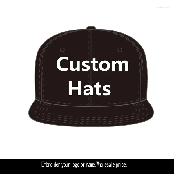 Casquettes de baseball personnalisées avec logo brodé, chapeau d'équipe pour filles et garçons, nom de dessin animé personnalisé, hommes et femmes, sport, os de baseball