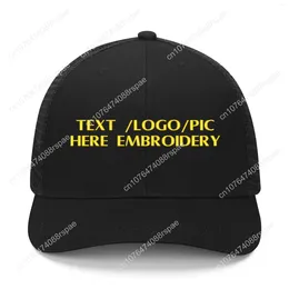 Ball Caps Custom Broidered Hat Mens Womens Sports Baseball Chapeaux Hip Hop Hop Breoppwant Summer Wear personnalisés Fabriqué DIY