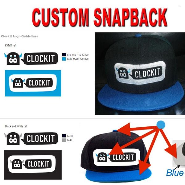 Gorras de bola Bordado personalizado Logotipo 3D Hip Hop Hat para adultos Personalizar Béisbol personalizado Snapback Sombreros Boda Fiesta de cumpleaños Regalos