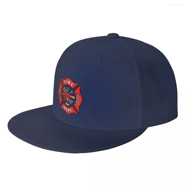 Casquettes de baseball Personnalisé Pompier Département Logo Casquette de baseball Plat Extérieur Snapback Hommes Réglable Pompier Pompier Sauvetage Hip Hop Papa Chapeau