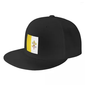 Gorras de bola Bandera personalizada de la ciudad del Vaticano Gorra de béisbol Hombres Mujeres Snapback plano Hip Hop Hat Deportes