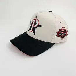 Kogelcaps Custom hoge kwaliteit 5 paneel een frame stijl katoenen honkbal pet met 3D verhoogd borduurwerk logo tweekleurige hoeden