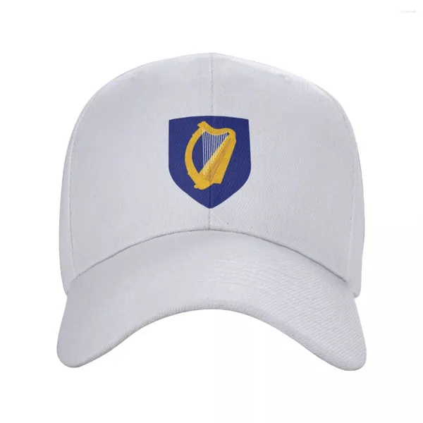 Gorras de bola Custom Irlanda Escudo de armas Gorra de béisbol Al aire libre Mujeres Hombres Ajustable Irishman Bandera Orgulloso Papá Sombrero Otoño