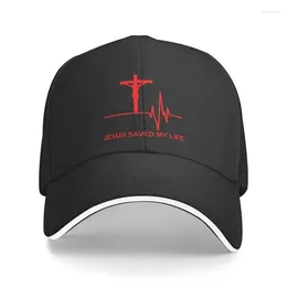 Ball Caps Custom Jezus redde mijn leven religieuze christelijke honkbal pet zonbescherming mannen vrouwen verstelbare papa hoed zomer