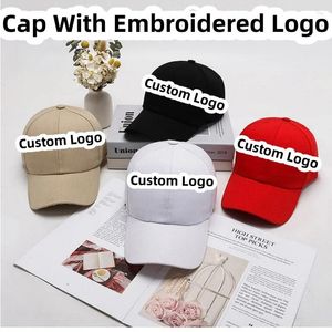 Ball Caps Logo personnalisé Baseball CAPALABLE PATER PATER MOTHER'S DAWER Gift DIY Design Outdoor Travel Unisexe Summer Broidered