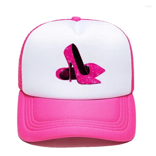 Casquettes de baseball avec logo personnalisé, talons hauts, chapeaux en maille réglables, camionneur de baseball pour garçons, filles, hommes et femmes, vente en gros