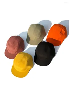 Casquettes de baseball Logo personnalisé imprimé 5 panneaux casquette à bord court chapeau de baseball femmes plat Bill Camping Gorras couleur unie hommes basse couronne classique Gorros