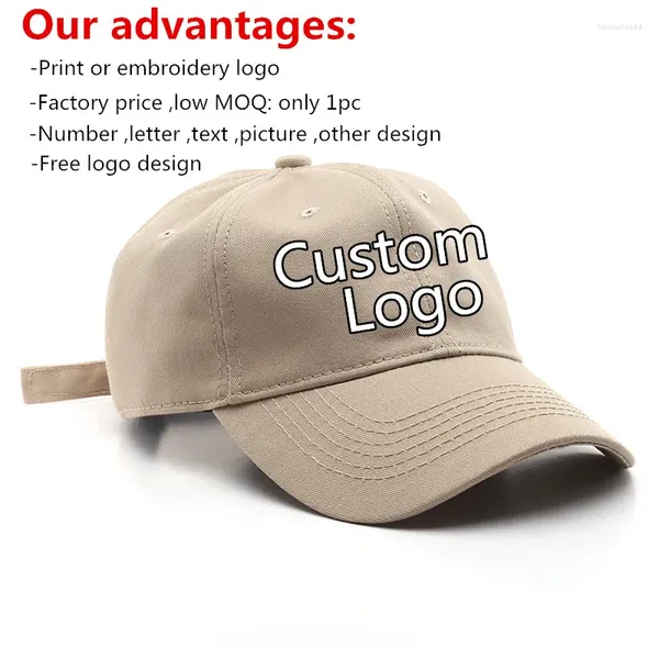 Golf casual del Snapback de los sombreros del papá de la gorra de béisbol del algodón de las mujeres de los hombres al aire libre del sombrero del camionero del logotipo de las gorras de bola