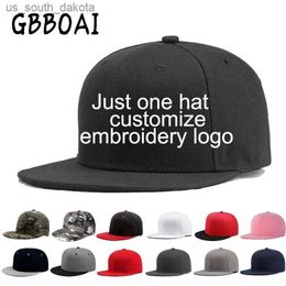 Ball Caps Custom Snapback Cap Team Embroidery Monogram Baseball Hat Gepersonaliseerde mannen Women Gorras Planas Hip Hop Bone Aba Reta L230523