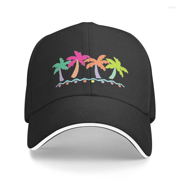 Casquettes de baseball personnalisées palmiers tropicaux dans une casquette de baseball de plage simple pour hommes femmes respirant papa chapeau streetwear