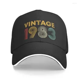 Ball Caps Custom Vintage 1983 Baseball cap voor mannen vrouwen ademend 39 jaar oud in 39th Birthday Dad Hat Outdoor