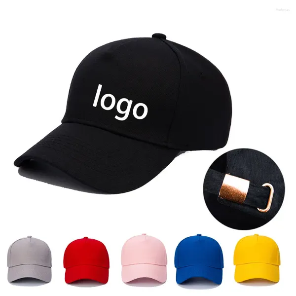 Capas de pelota Personalizar hombres Capitán de béisbol personalizado Femenino Sombreros de tenis Impresión o bordado Logotipo Texto Visores negros casuales