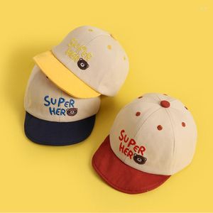 Casquettes de balle mignon bébé garçon fille casquette pour enfant en bas âge soleil doux pliable baseball chapeau lettre chapeaux décontracté enfants