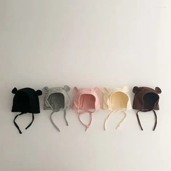 Casquettes de balle mignon bébé chapeau printemps et automne coton hommes femmes été mince protection d'oreille en gros