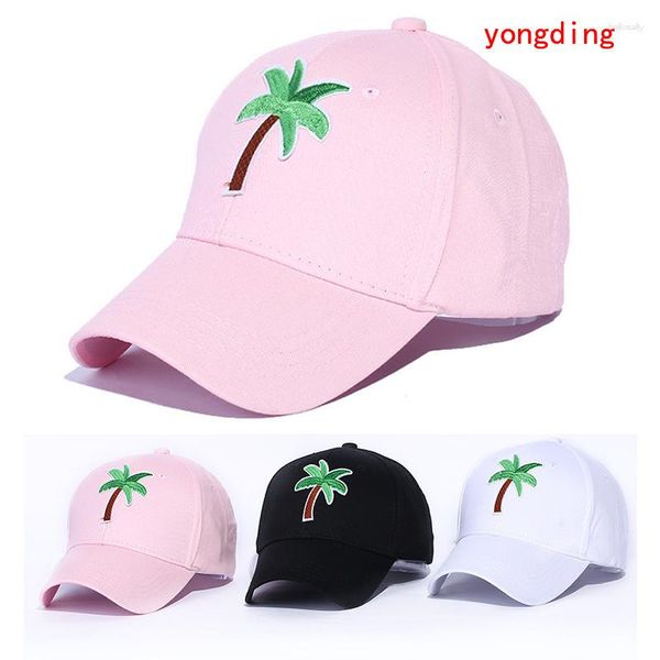 Casquettes de baseball mignon papa chapeaux forme d'arbre Baseball chapeau décontracté Hip Hop casquette été soleil femmes blanc rose noir