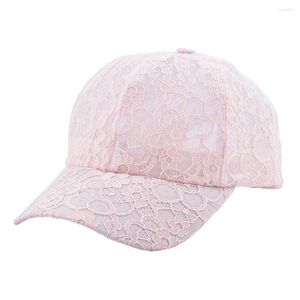 Casquettes de Baseball Mignon Broderie Dentelle Floral Casquette De Baseball Pour Wmen Respirant D'été Protection Solaire Snap Back Chapeaux Noir Pêche Bleu