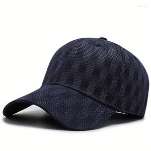 Ball Caps Cycling Plaid Baseball Cap respirant Protection solaire Snapback pour femmes hommes Summer Sports de voyage en plein air randonnée papa