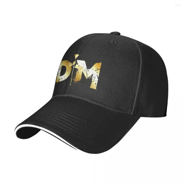 Ball Caps D-Depeche M-Mode Baseball Cap Golden Logo Print Y2k Funny Trucker Hat Summer Unisexe Fashion Custom