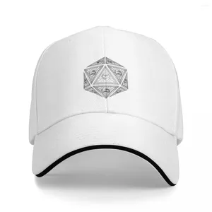 Casquettes de balle D20 The Order of Dungeon Master Cap Baseball Protection UV Chapeau solaire Sports Femme Homme