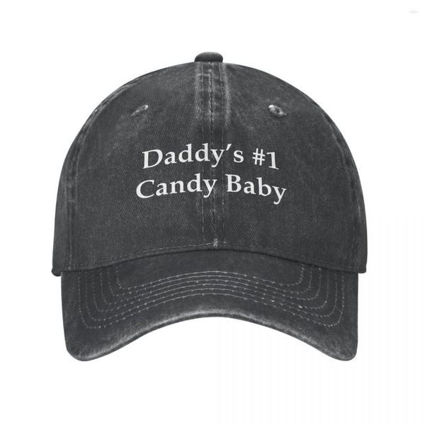 Gorras de béisbol Daddy's #1 Candy Baby Cowboy Hat Sombreros Gorra de béisbol Hombres Mujeres