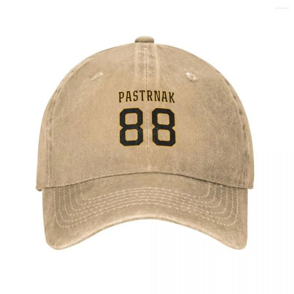 Capas de pelota David Pastrnak White Cowboy Hat Hard Fashionable Rugby Sombreros Mujeres Hombres