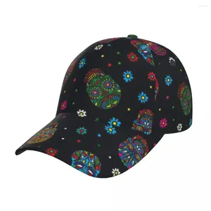 Casquettes de baseball jour des morts motif casquette de baseball papa mâle chapeau de sport