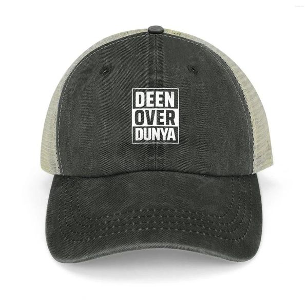 Ball Caps Deen sur Dunya - Islamic Art Citations Cowboy Hat Capuche de luxe dure pour femmes hommes