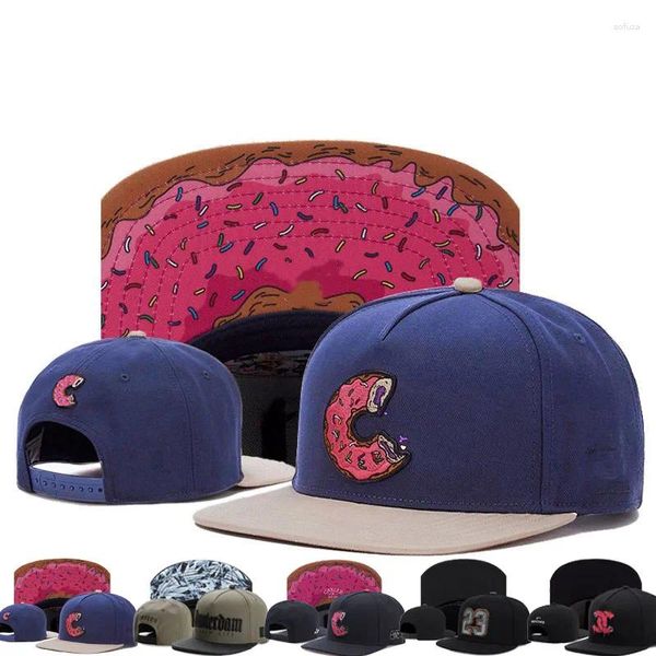 Gorras de bola Delicioso Cap Dibujos animados MordidaMetal Munchies Cookie Blue Snapback Hat Adultos Viajes al aire libre Sol Béisbol Deportes