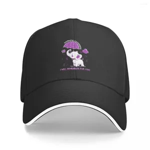 Ball Caps Dementia Awareness Elephant Long Sleeve T-Shirt Baseball Cap Visor Zon voor vrouwen 2024 Men's