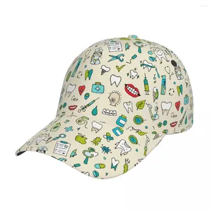 Casquettes de boule dents dentaires dessin animé dent Casquette de camionneur Merch décontracté Snapback pour hommes femmes Casquette costume toute saison