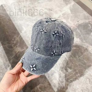 Diseñador de gorros de pelota 24 nuevo sombrero de béisbol de mezclilla lavado de mezclilla coreana duck tongue sombrero para hombres y mujeres versátiles de vaquero versátiles de moda