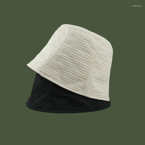 Casquettes de balle Designer Seau Chapeaux Printemps Été Mousseline de soie pour femmes en plein air mince soleil décontracté blanc noir plage