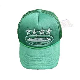 Ball Caps Designer Corteizs Capscrtz Trucker Hat Amerikaans modemerk Cruise Line Print Zonnebrandcrème Truck Heren Net Red Duck Tong Zwart 75