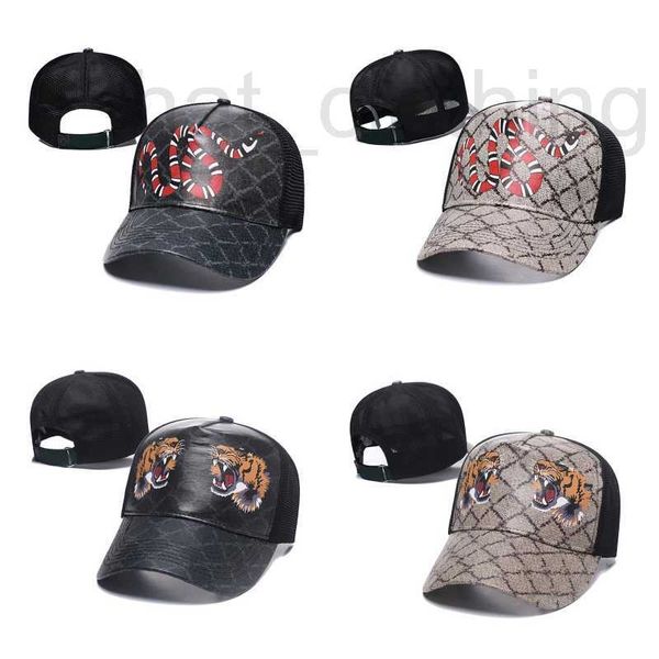 Ball Caps Designer Fashion Baseball Chatte et femmes Brand Tiger Bee Snake Embroderie Os Bone Men de loisirs Sun Sports Mesh Truck KX8C