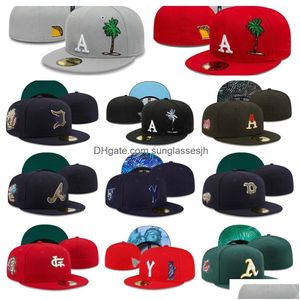 Ball Caps Designer Hitts Hats Snapbacks Baseball réglable All Team Logo LETTER FLAT OUTDOOR SPORTS BRODEY CASQUETTE FLOST BE DHTCN