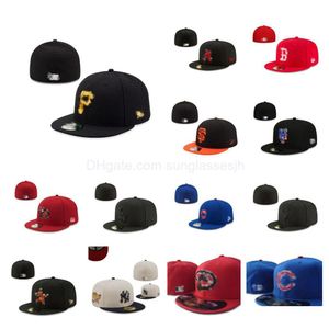 Ball Caps Designer Hitts Hats Snapbacks Chapeau Ajustement Baskball Football Broderie Tous les lettres d'équipe Solide Sports extérieurs FLA DHQGX