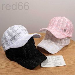 Ball Caps Designer Hat Childrens Fashion Small Fragrance Lace Cap Ins Tidy Face Baseball Summer Sun Visor M 91J9