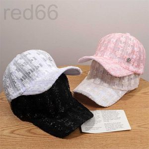Ball Caps Designer Hat Childrens Fashion Small Fragrance Lace Cap Ins Tidy Face Baseball Summer Sun Visor M 91J9