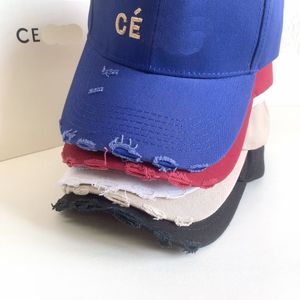 Casquettes De Baseball Designer Lettre De Luxe CE Lavé Coton Effiloché Cap Printemps Et D'été Adulte Maille Chapeau De Soleil Lady Mode Hiphop Oldschool Casquette De Camionneur Hommes