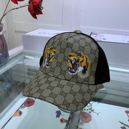 Ball Caps Designers Heren Honkbal Caps Brand Tiger Kop Hoeden Bee Snake Borduurde Bone Men Women Casquette Cucci Sun Hat Sport Mesh 409