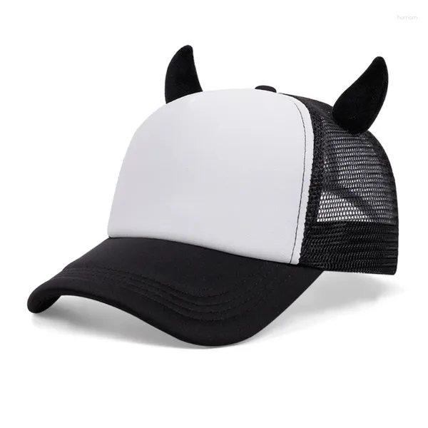 Casquettes de balle Devil Horn Baseball Ajuster la taille de la tête Attrapant les yeux Cyclisme Escalade Chapeau de voyage pour adulte unisexe