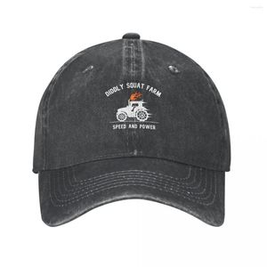 Ball Caps Didly Squat Farm Shop Logo Tractor White Cowboy Hat Black Summer Hats Vintage For Man Women's